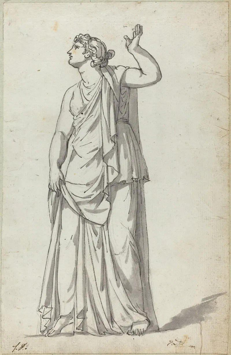Roman Statue Of A Muse Anchyrrhoe