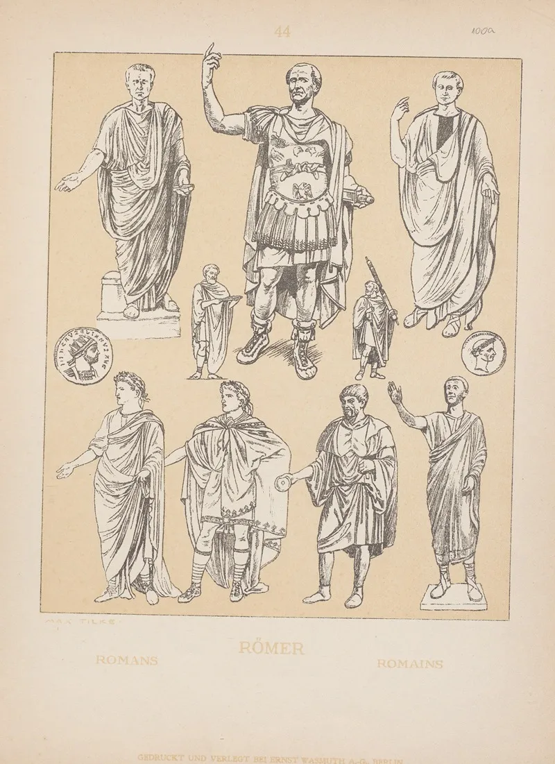 Romans 2 by Adolf Rosenberg - Canvas Print