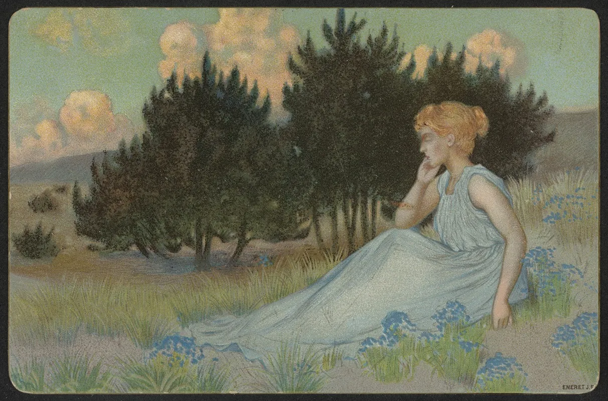 Romantic Motif 14 by Thorolf Holmboe - Canvas Print