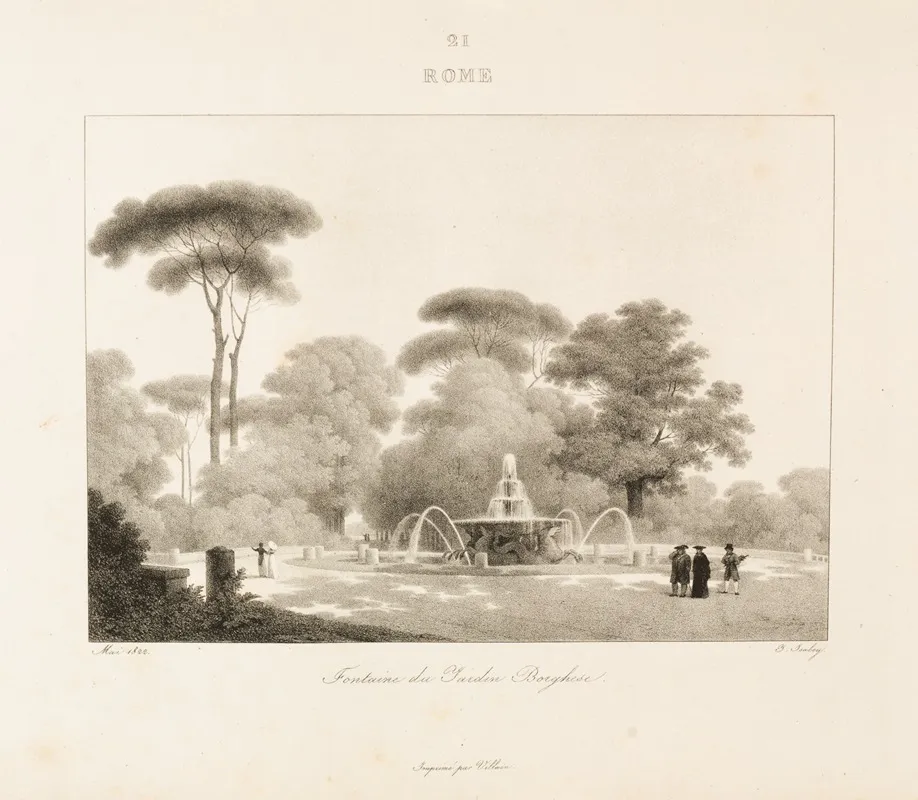 Rome 13 by Jean-Baptiste Isabey - Canvas Print