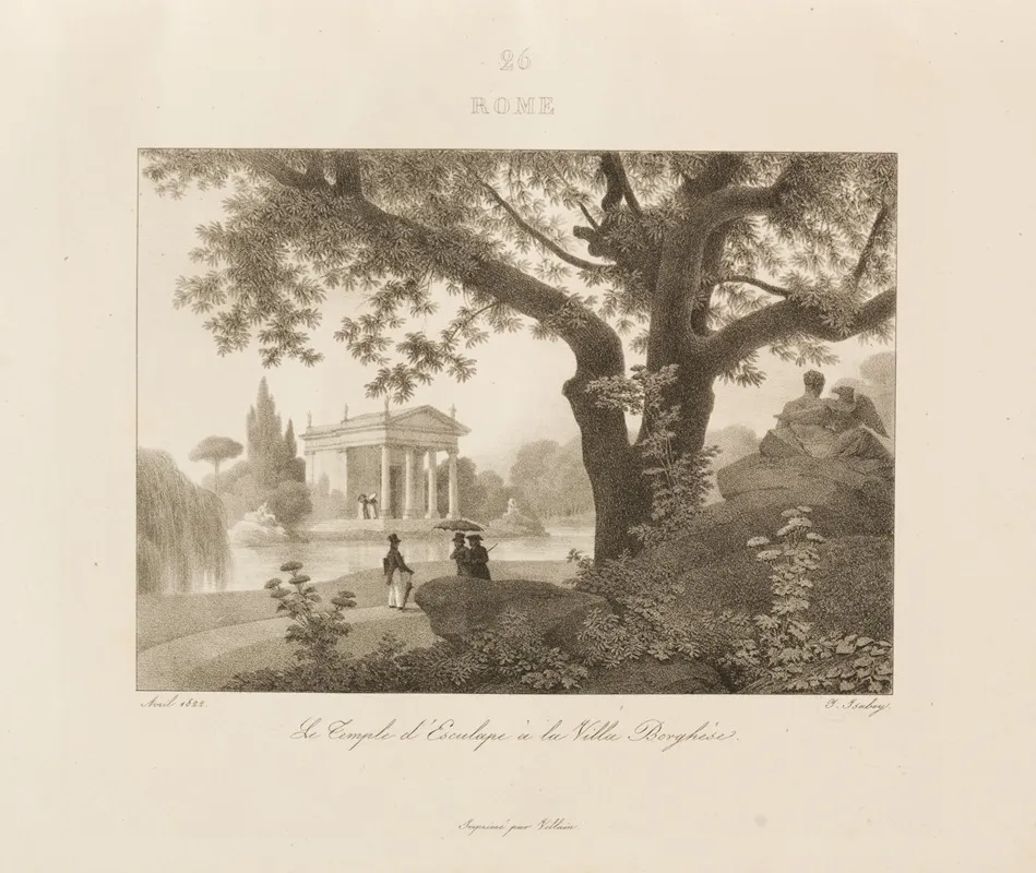 Rome 14 by Jean-Baptiste Isabey - Canvas Print