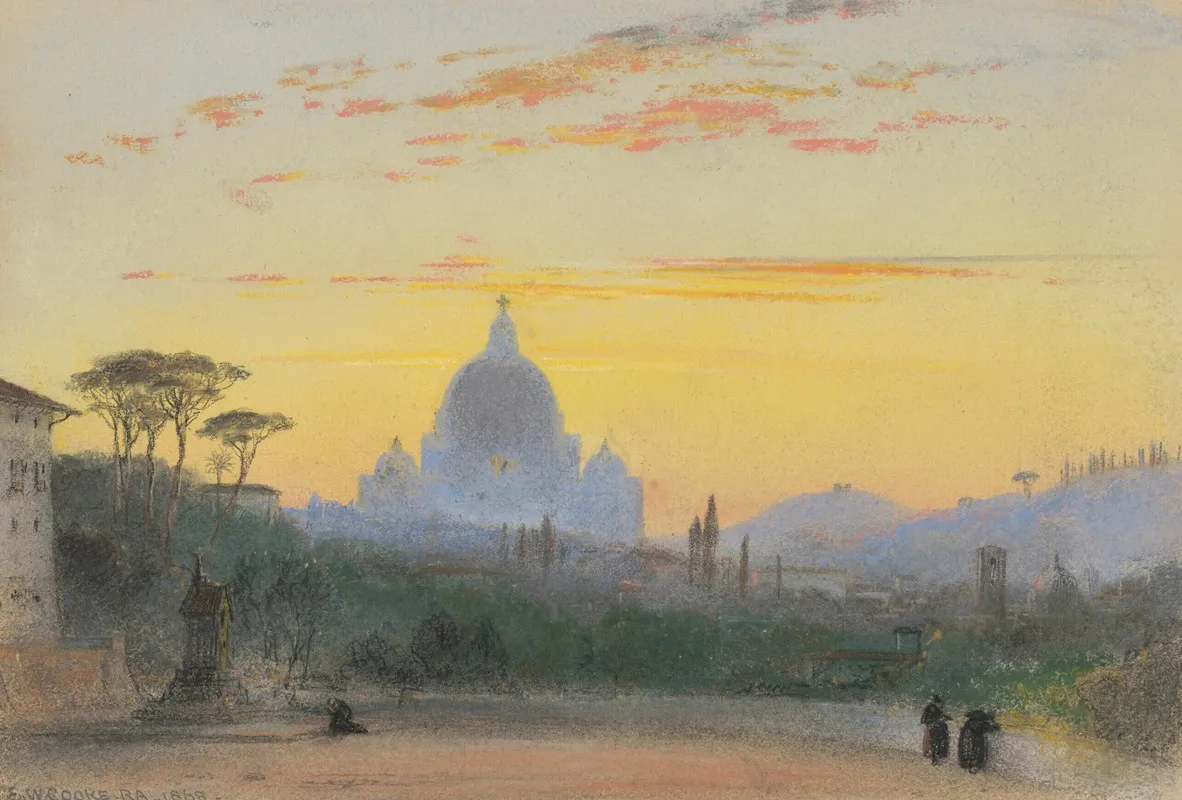 Rome 2 by Edward William Cooke - Canvas Print