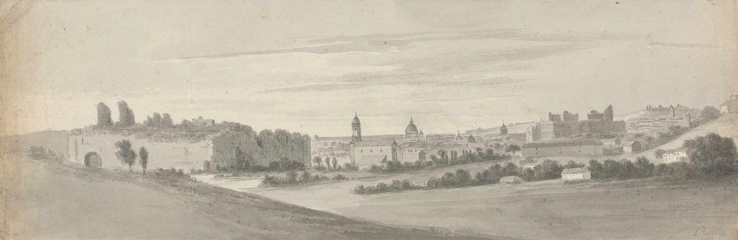 Rome From The Baths Of Caracalla