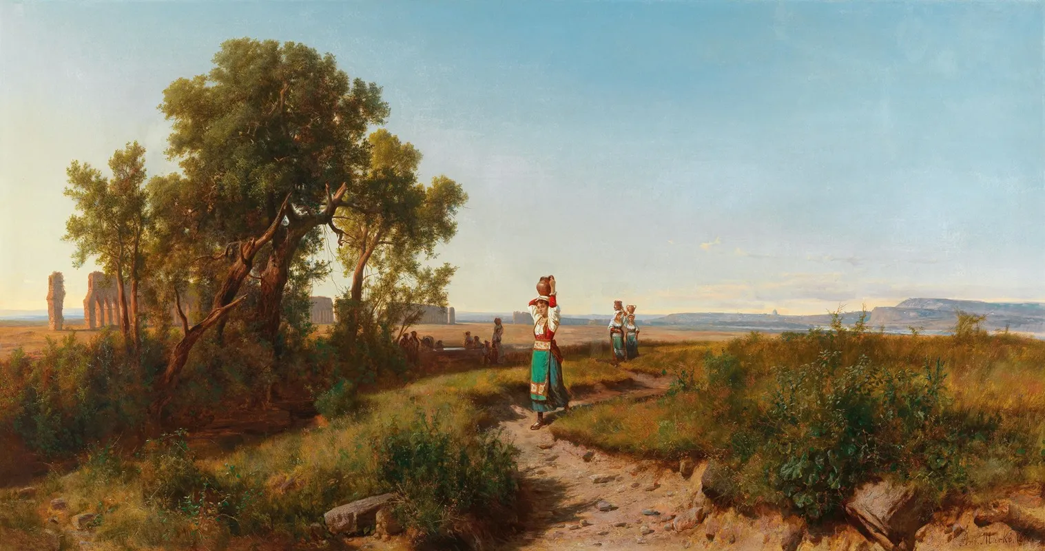 Romisches Aquadukt by András Markó - Canvas Print