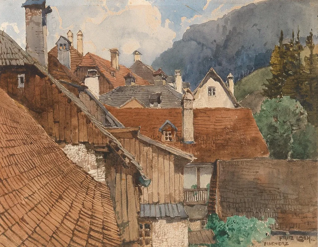 Roofs Of Houses In Eisenerz