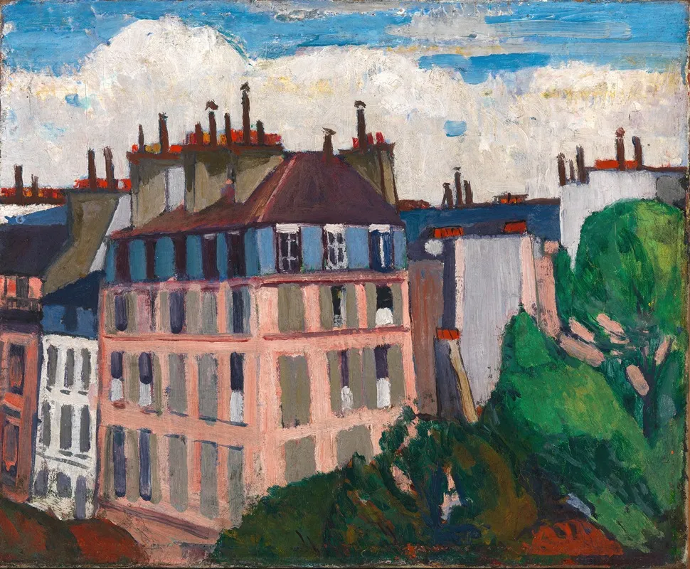 Rooftops Paris by Henry Lyman Saÿen - Canvas Print