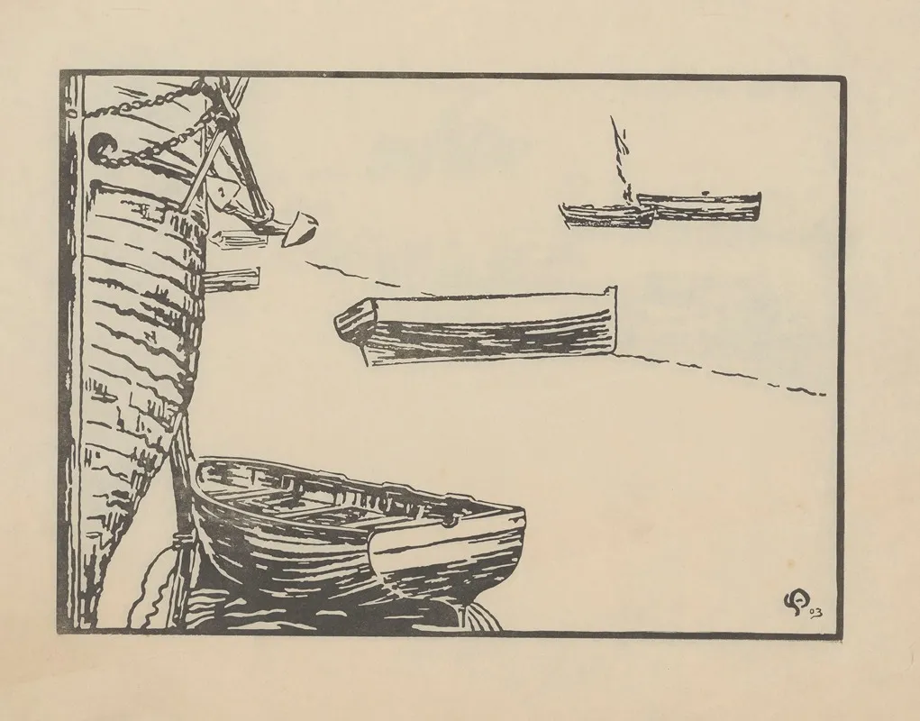 Roscoff Brume 3 by Amédée Joyau - Canvas Print