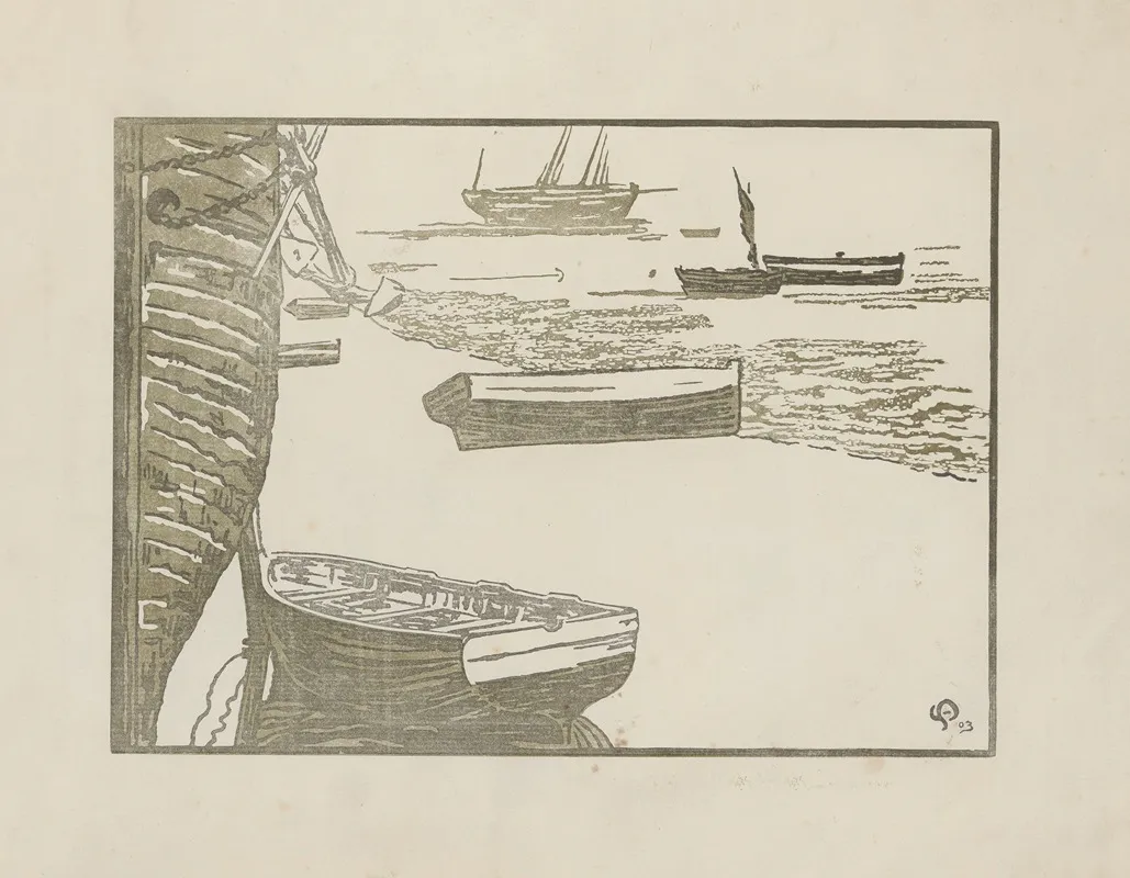 Roscoff Brume by Amédée Joyau - Canvas Print