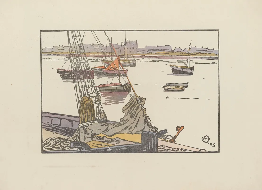 Roscoff Matinee Claire by Amédée Joyau - Canvas Print