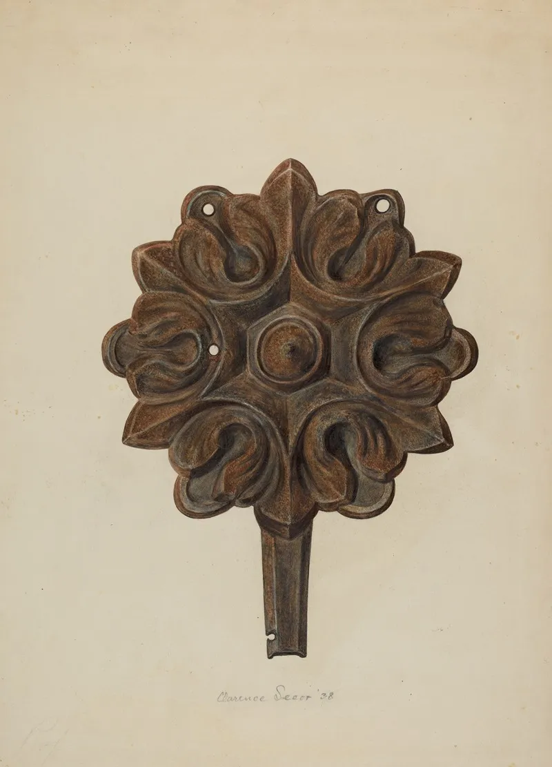 Rosette by Clarence Secor - Canvas Print