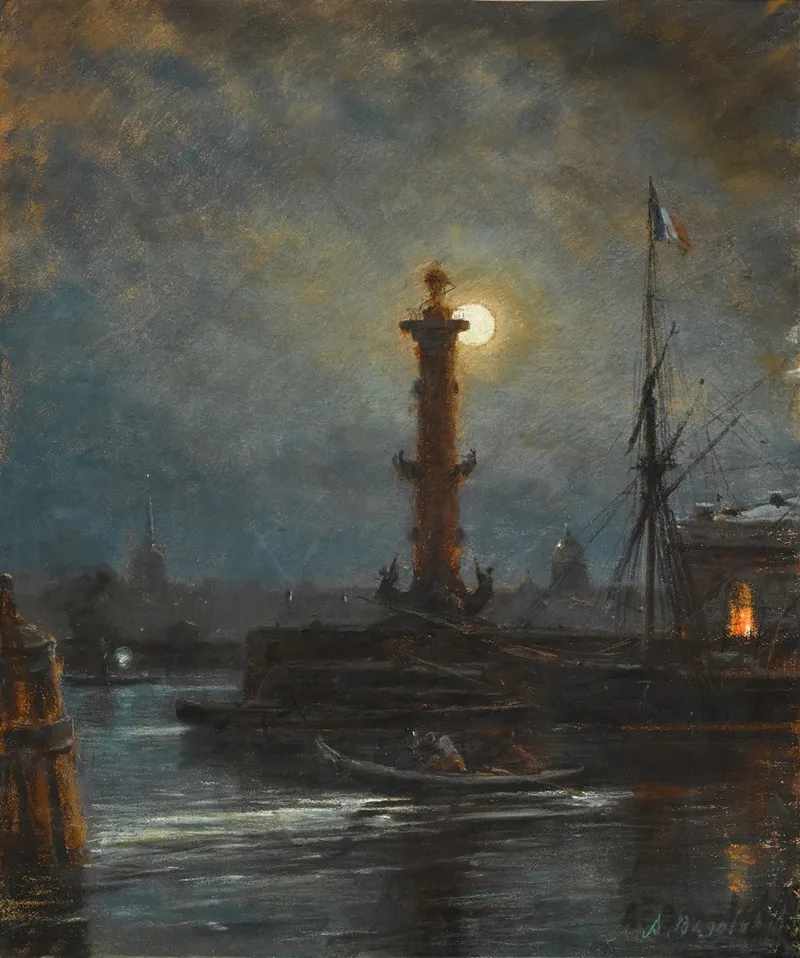 Rostral Column In St Petersburg