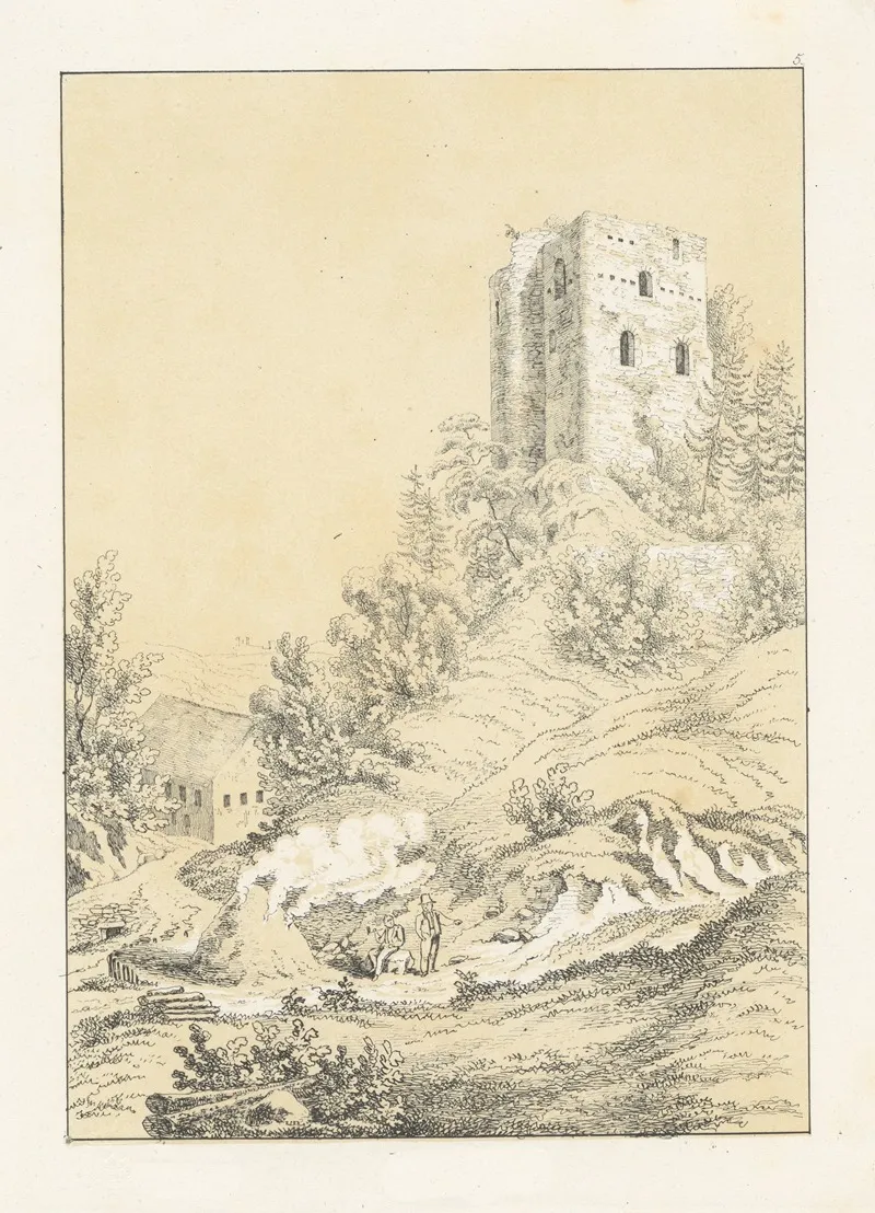 Rothberg by Johann Friedrich Wagner - Canvas Print