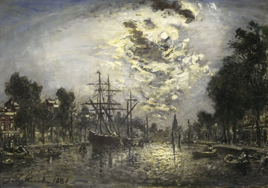 Rotterdam In The Moonlight