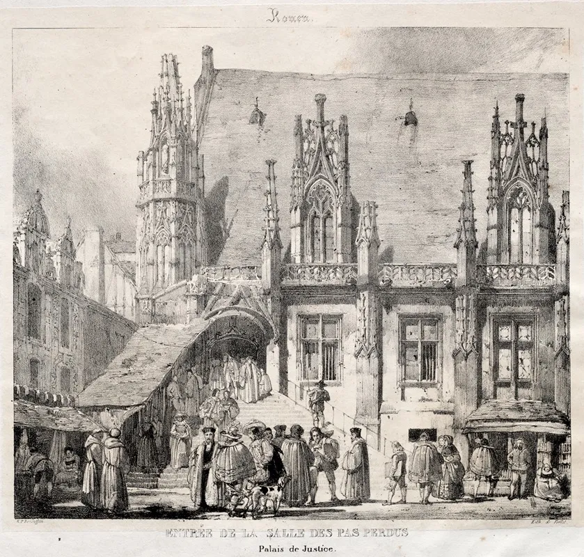 Rouen Entree De La Salle Des Pas Perdus Palais Du Justice