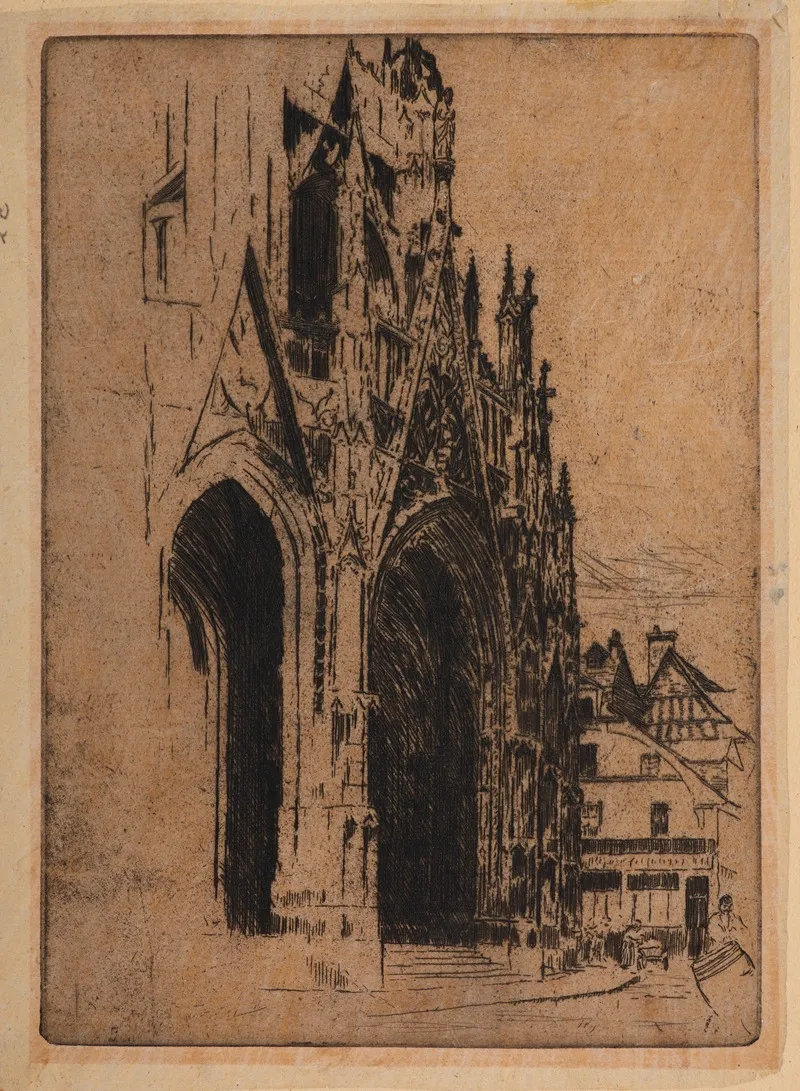Rouen Portal From The Church Of St Maclou