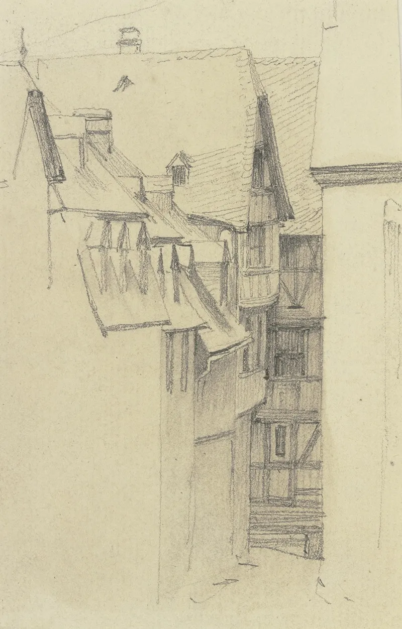 Row Of Houses 3 by Jakob Becker - Canvas Print