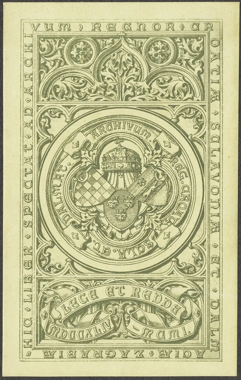 Royal Library Of Croatia Slavonia And Dalmatia