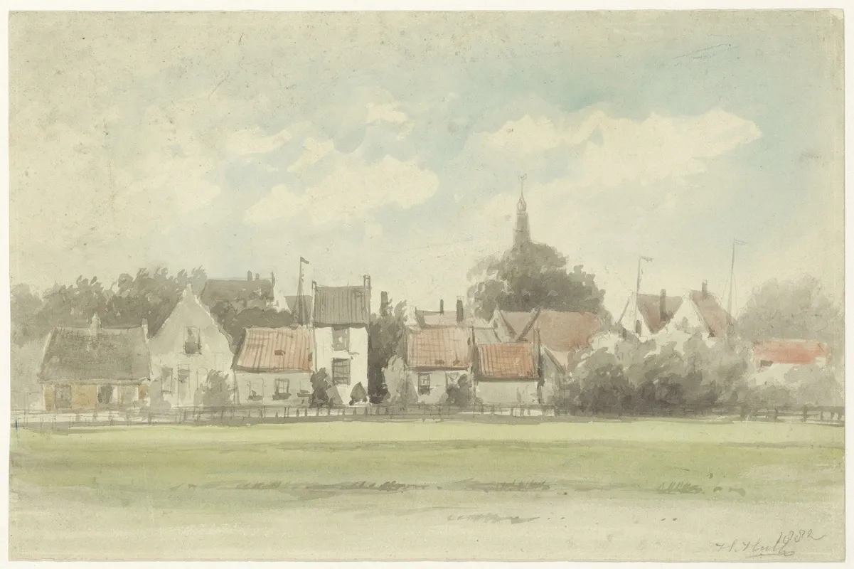Rozenprieel Van De Zuidzijde by Hendrik Hulk - Canvas Print