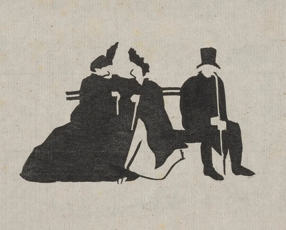 Rozmowa I by Marian Olszewski - Canvas Print