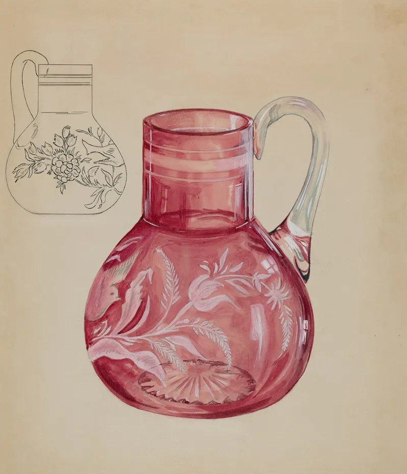 Ruby Pitcher by Ralph Atkinson - Canvas Print