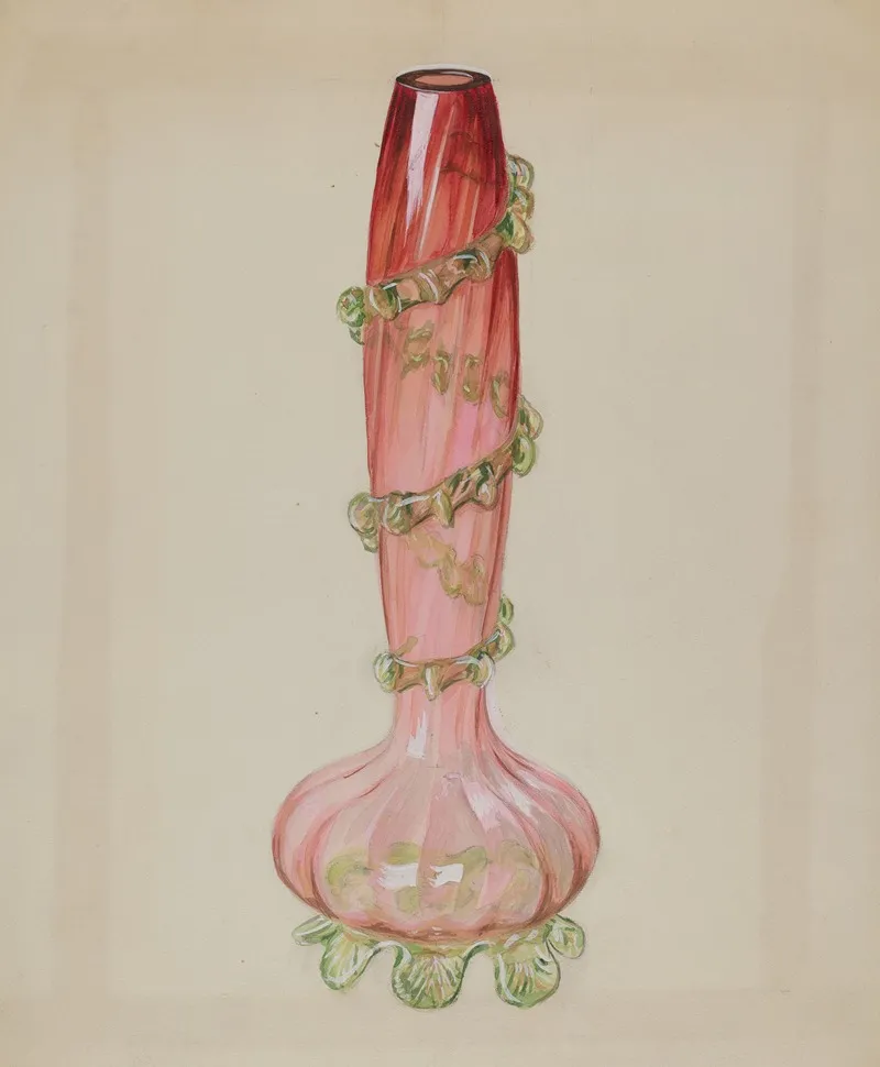 Ruby Vase 3 by Robert Stewart - Canvas Print