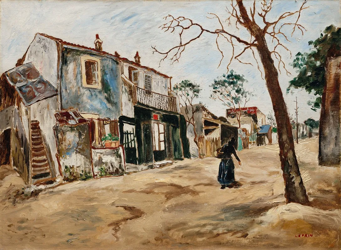 Rue A Saint Ouen by Marcel Leprin - Canvas Print