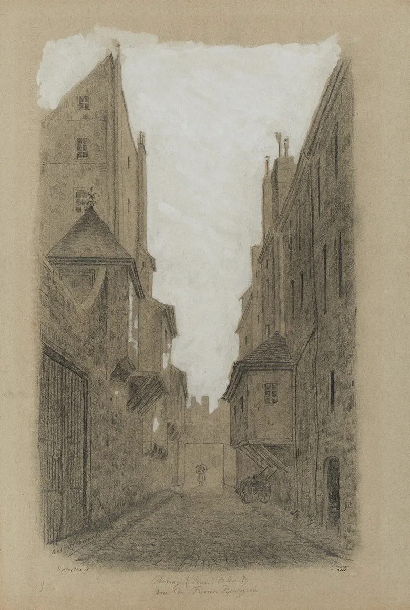 Rue Barbette Rue Des Francs Bourgeois 3eme Arrondissement by Robert Frémont - Canvas Print