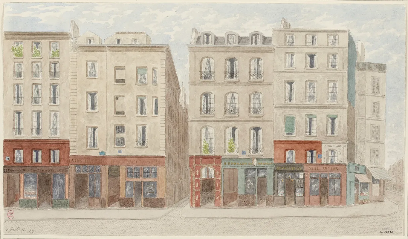 Rue Beaubourg No22 A 28 3eme Arrondissement by Jules Gaildrau - Canvas Print