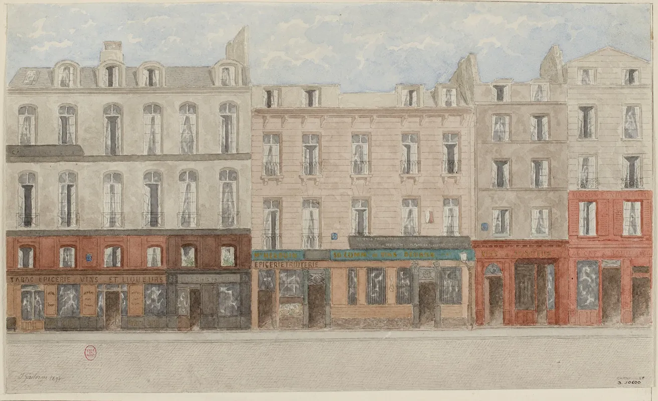 Rue Beaubourg No46 A 52 3eme Arrondissement by Jules Gaildrau - Canvas Print