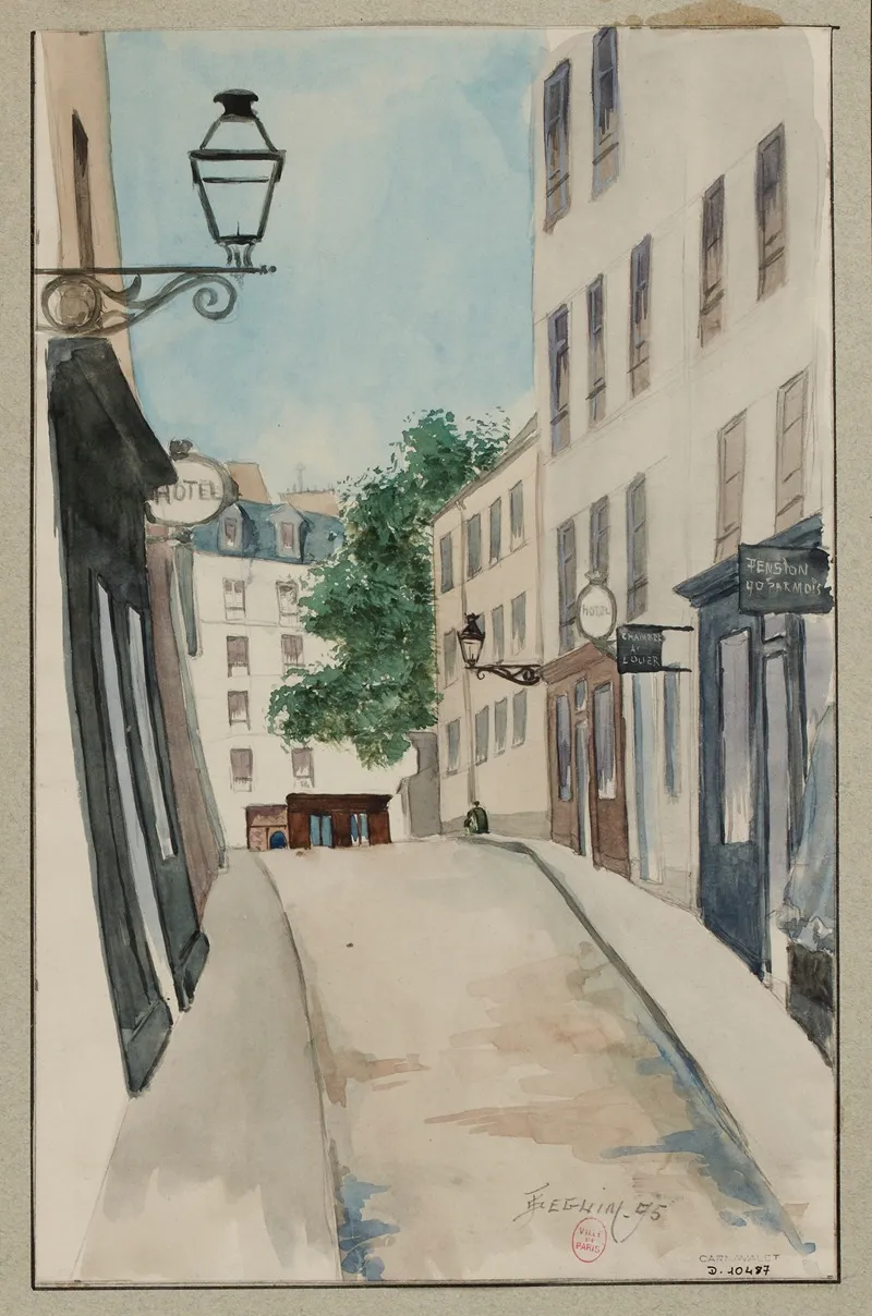 Rue Blainville by F. Séguin - Canvas Print