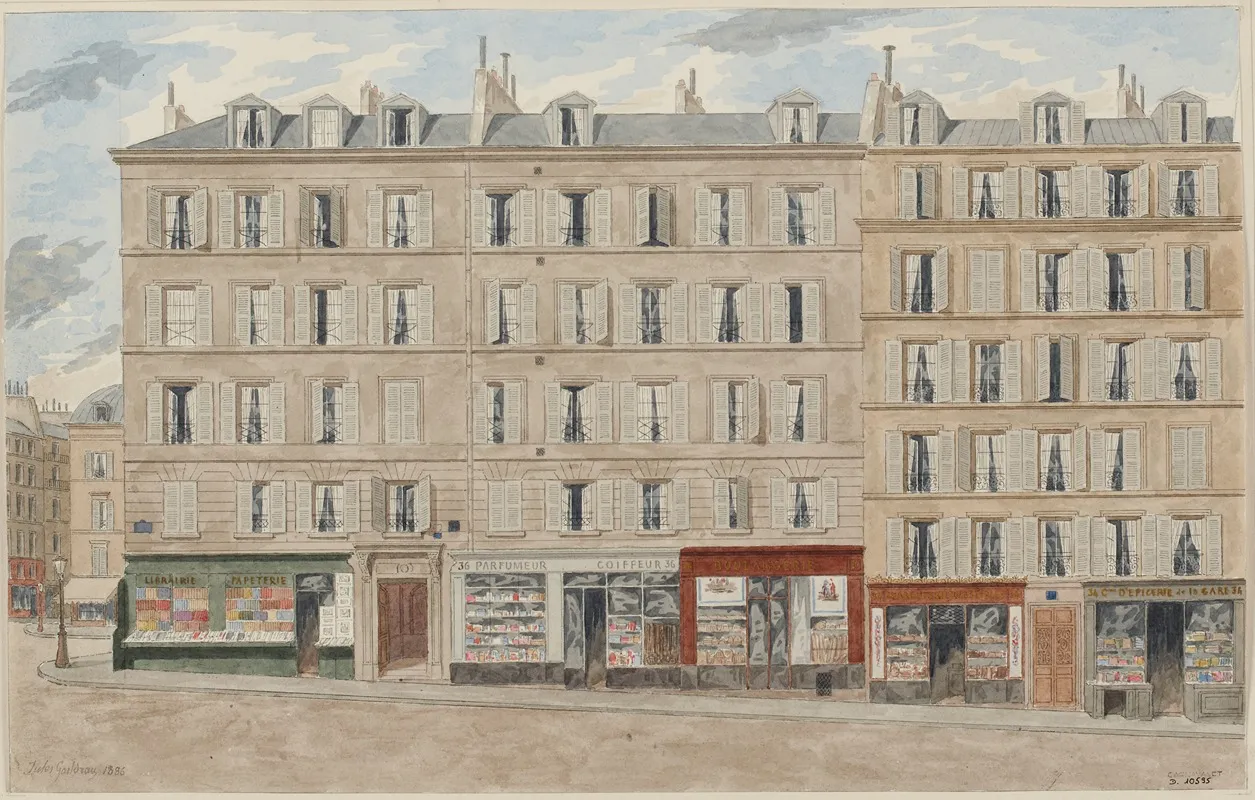 Rue Damsterdam No34 Et 36 9eme Arrondissement by Jules Gaildrau - Canvas Print