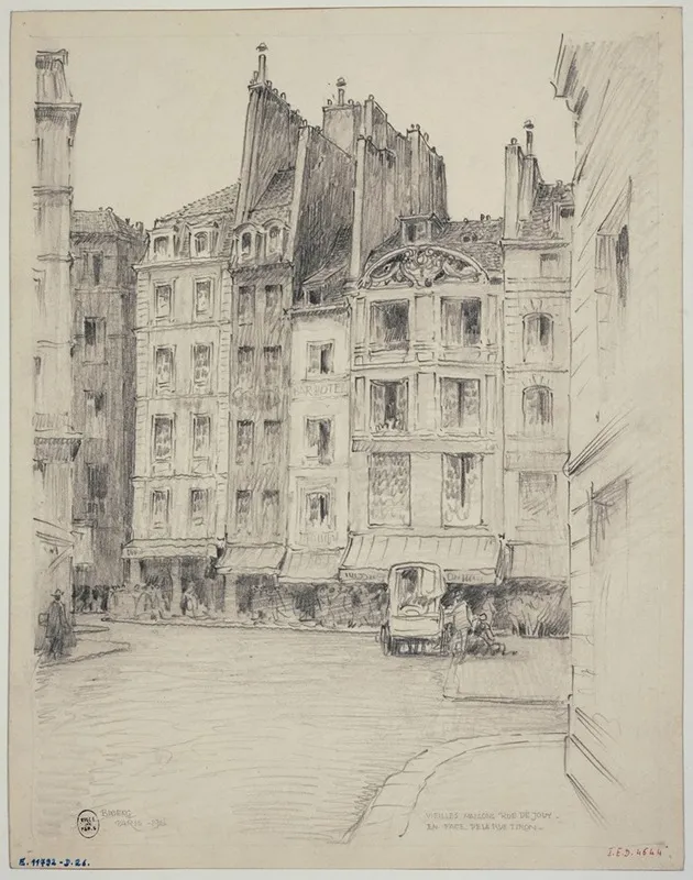 Rue De Jouy En Face De La Rue Tiron