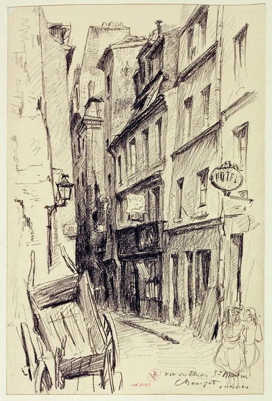 Rue Des Etuves Saint Martin by Camille Bourget - Canvas Print