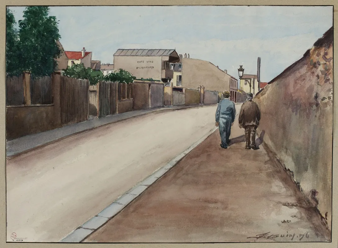 Rue Des Morillons 2 by F. Séguin - Canvas Print