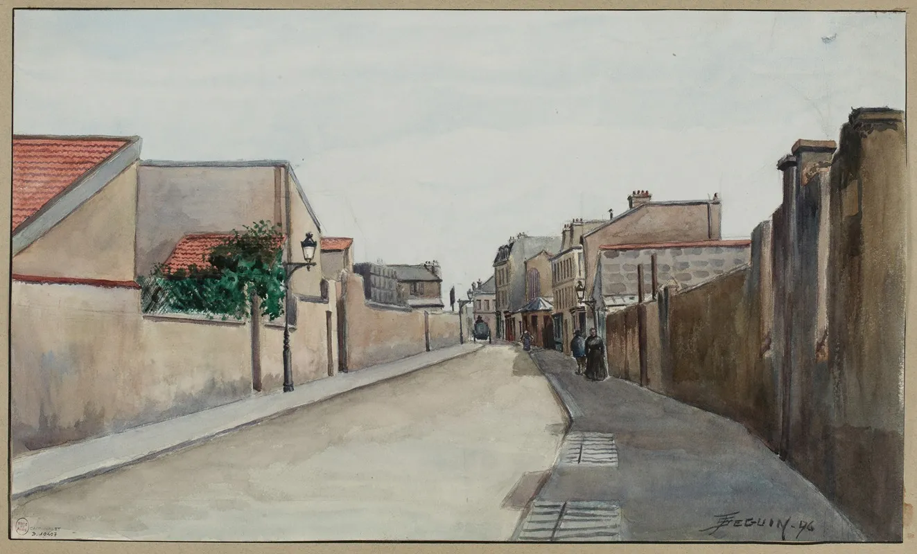 Rue Des Morillons by F. Séguin - Canvas Print