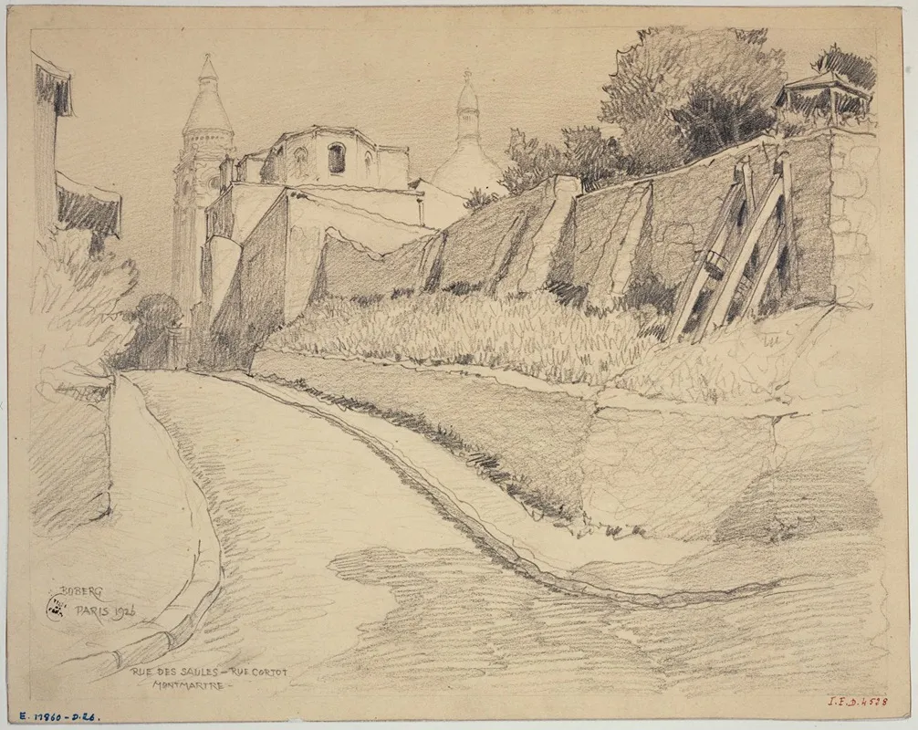 Rue Des Saules Et Rue Cortot A Montmartre