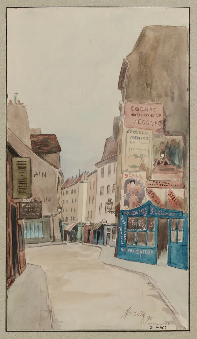 Rue Descartes by F. Séguin - Canvas Print