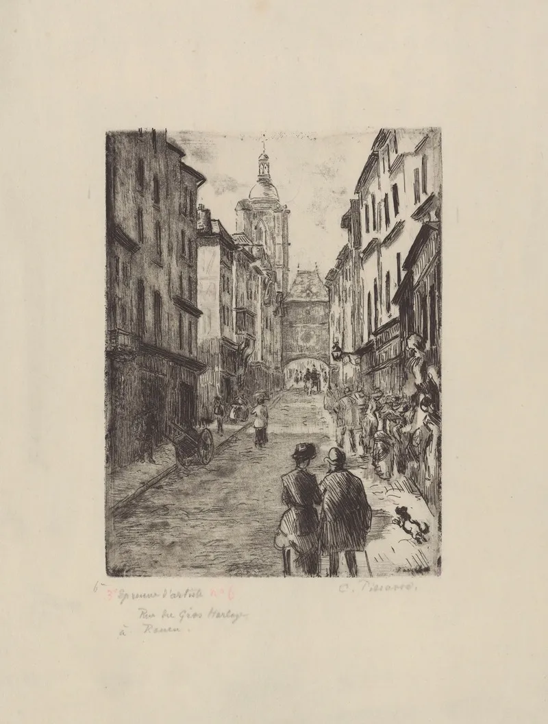 Rue Du Gros Horloge A Rouen