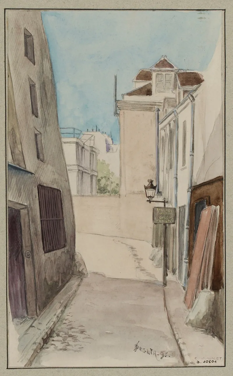 Rue Fromentel by F. Séguin - Canvas Print