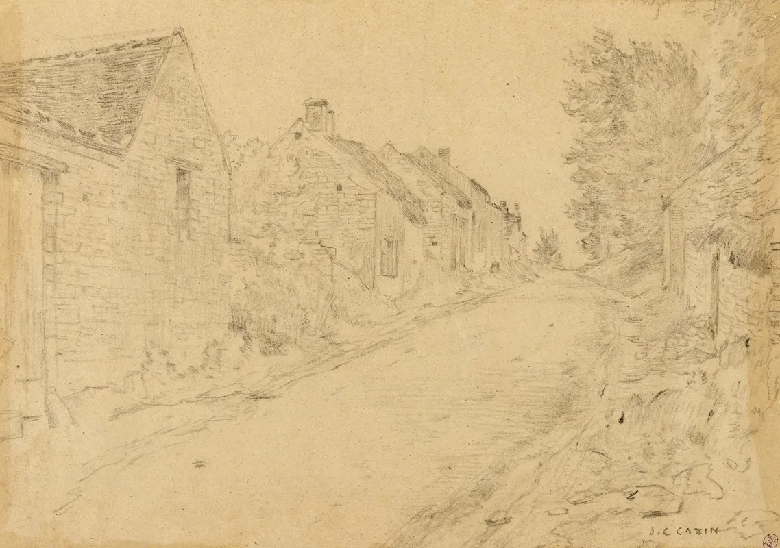 Rue Montante Dans Un Village