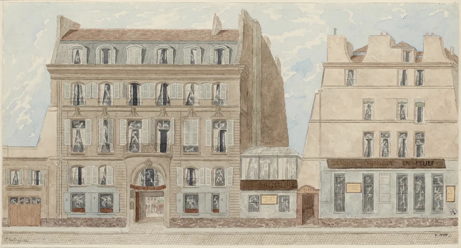 Rue Thevenot No6 Et 8 Actuelle Rue Reaumur 3eme Arrondissement by Jules Gaildrau - Canvas Print