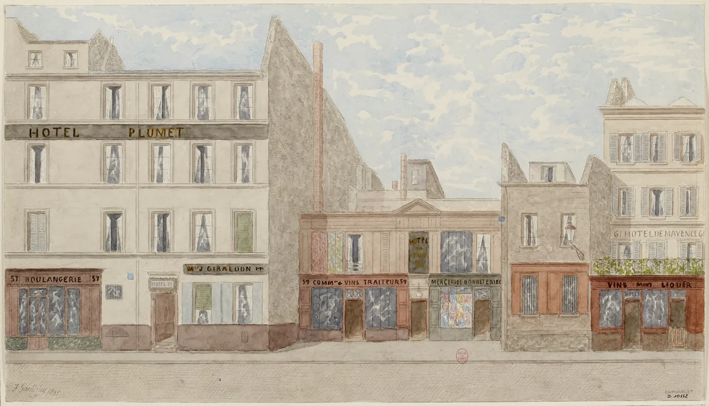 Rue Vaneau No57 A 61 7eme Arrondissement by Jules Gaildrau - Canvas Print