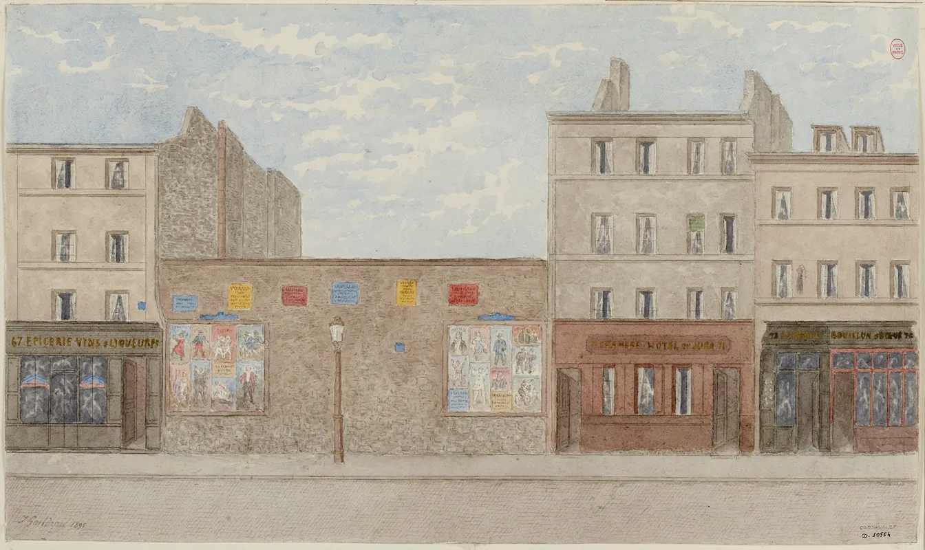 Rue Vaneau No67 A 73 7eme Arrondissement by Jules Gaildrau - Canvas Print