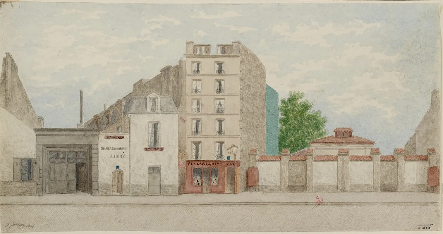 Rue Vaneau No75 Et 77 7eme Arrondissement by Jules Gaildrau - Canvas Print