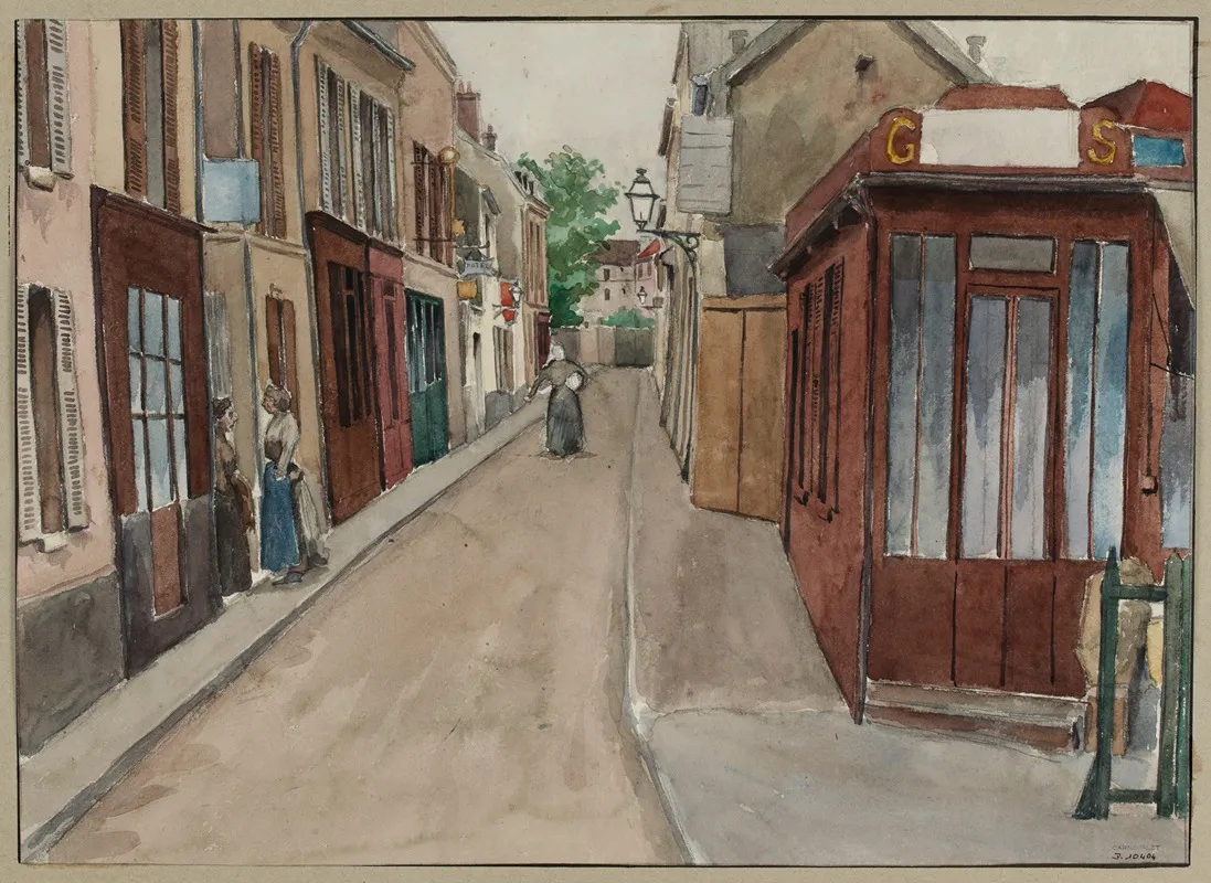 Rue Villafranca by F. Séguin - Canvas Print