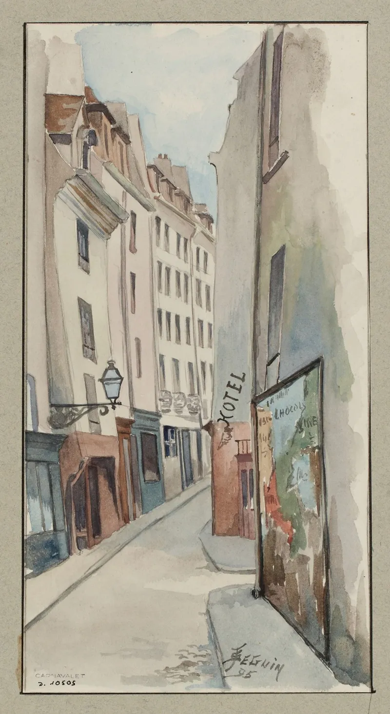 Rue Zacharie by F. Séguin - Canvas Print
