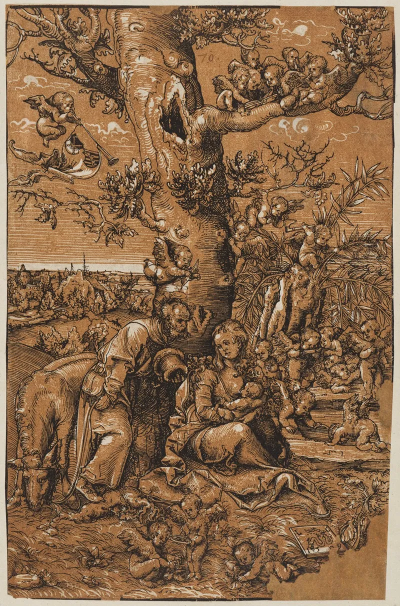 Ruhe Auf Der Flucht 2 by Lucas Cranach the Elder - Canvas Print