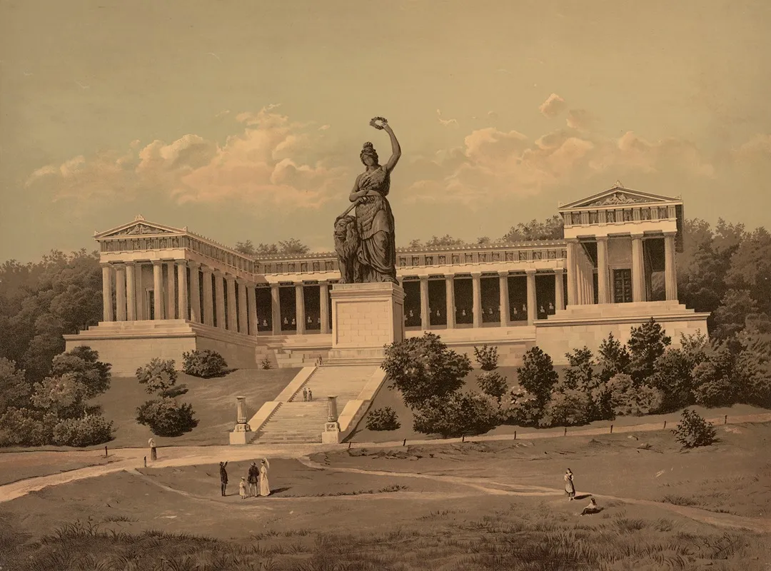 Ruhmeshalle Bavaria by Josef Langl - Canvas Print