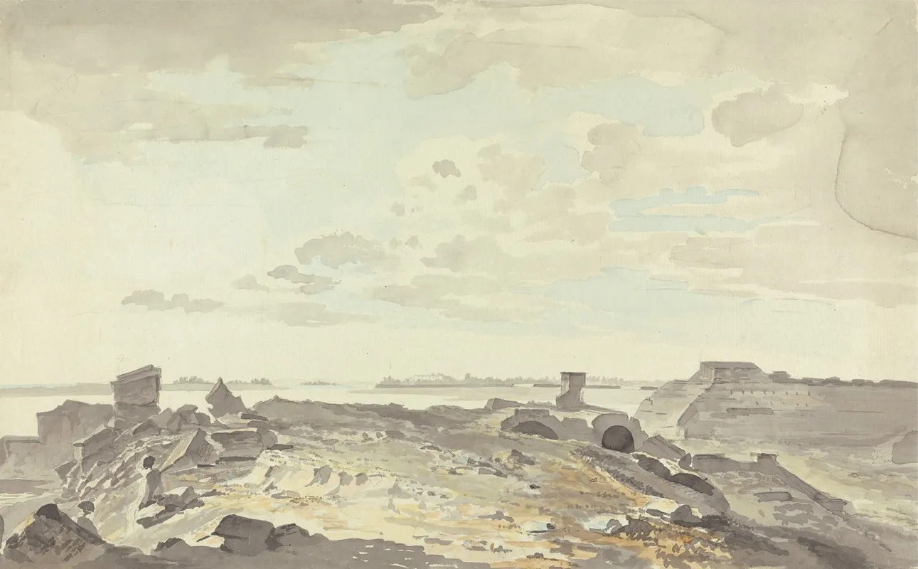 Ruined Fort On A River