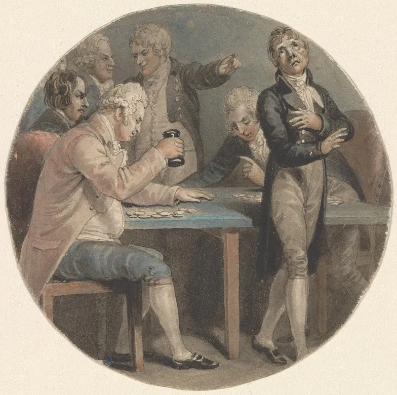 Ruined Gambler by Luke Clennell - Canvas Print